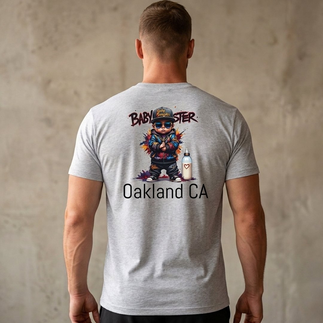 BABY GANGSTER™ Oakland CA Logo Tee — Retro Baby Gangster Vibes T-Shirt - Image 4