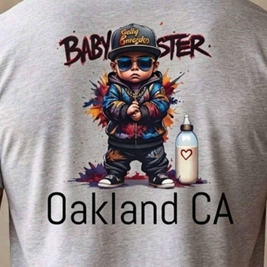 BABY GANGSTER™ Oakland CA Logo Tee — Retro Baby Gangster Vibes T-Shirt - Image 5