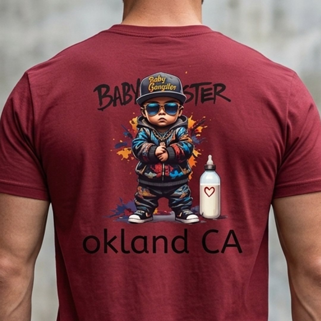 BABY GANGSTER™ Oakland CA Logo Tee — Retro Baby Gangster Vibes T-Shirt - Image 7