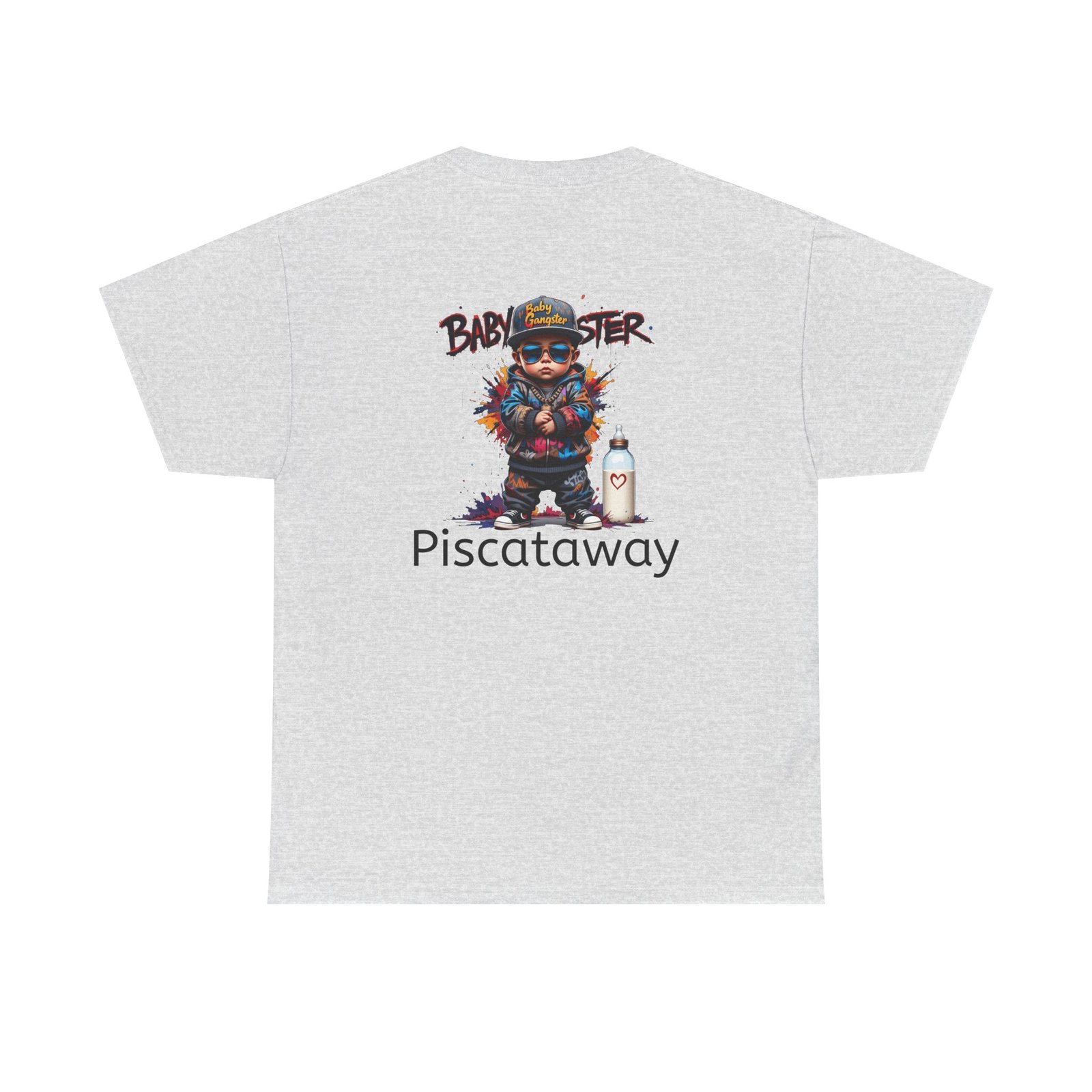 Baby Gangster 'Piscataway' Graphic Tee — Retro Streetwear Gangster Character T‑Shirt - Image 4