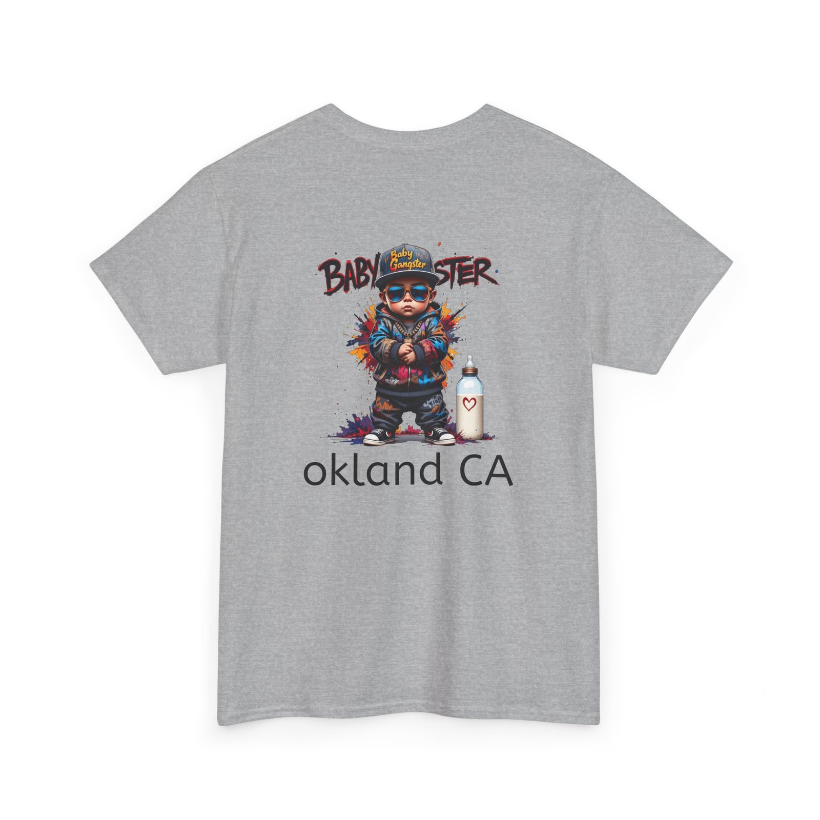 Baby Gangster Oakland CA Logo Tee — Retro Baby Gangster Vibes T-Shirt - Image 20