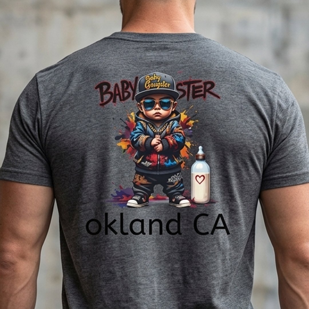 BABY GANGSTER™ Oakland CA Logo Tee — Retro Baby Gangster Vibes T-Shirt - Image 13
