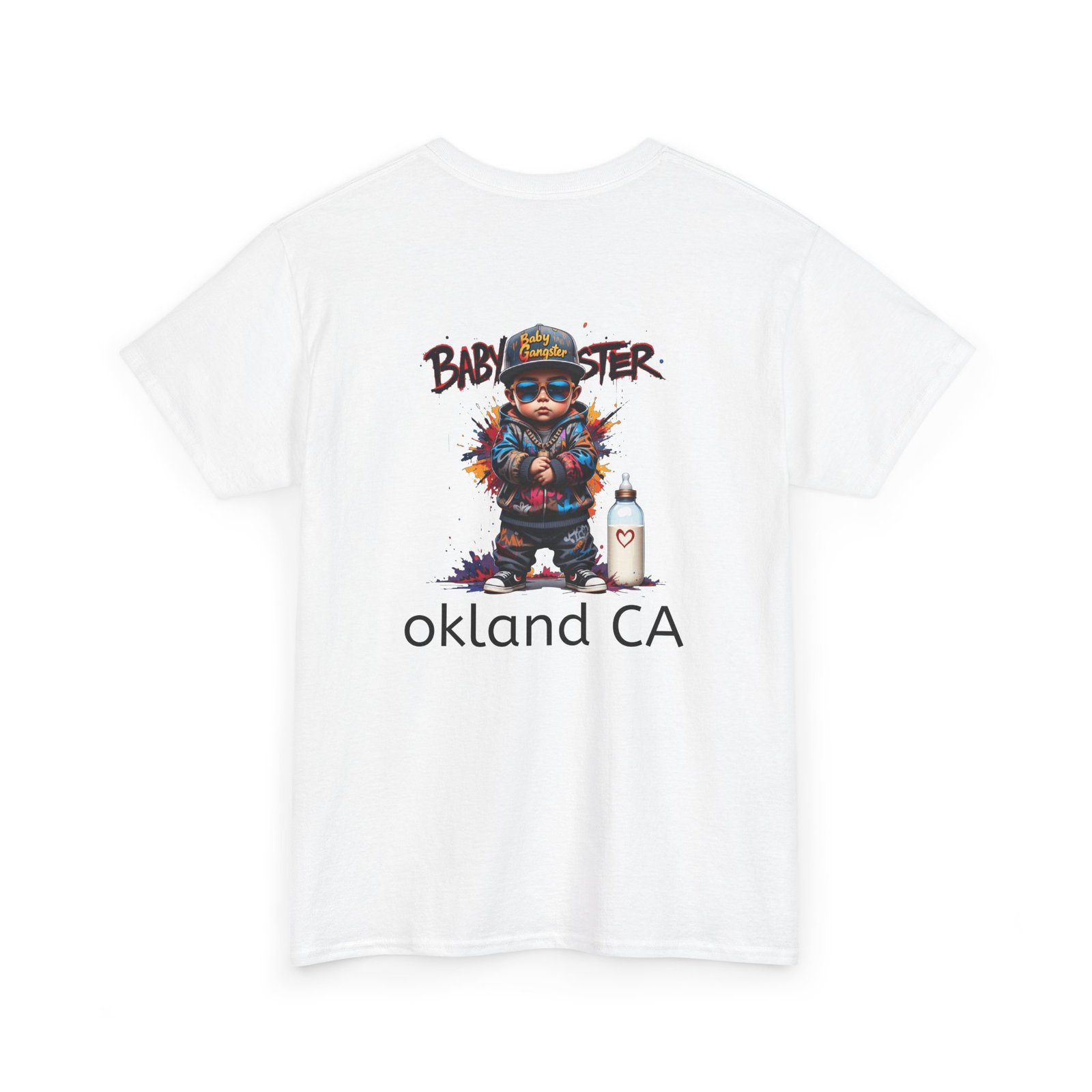 Baby Gangster Oakland CA Logo Tee — Retro Baby Gangster Vibes T-Shirt - Image 4