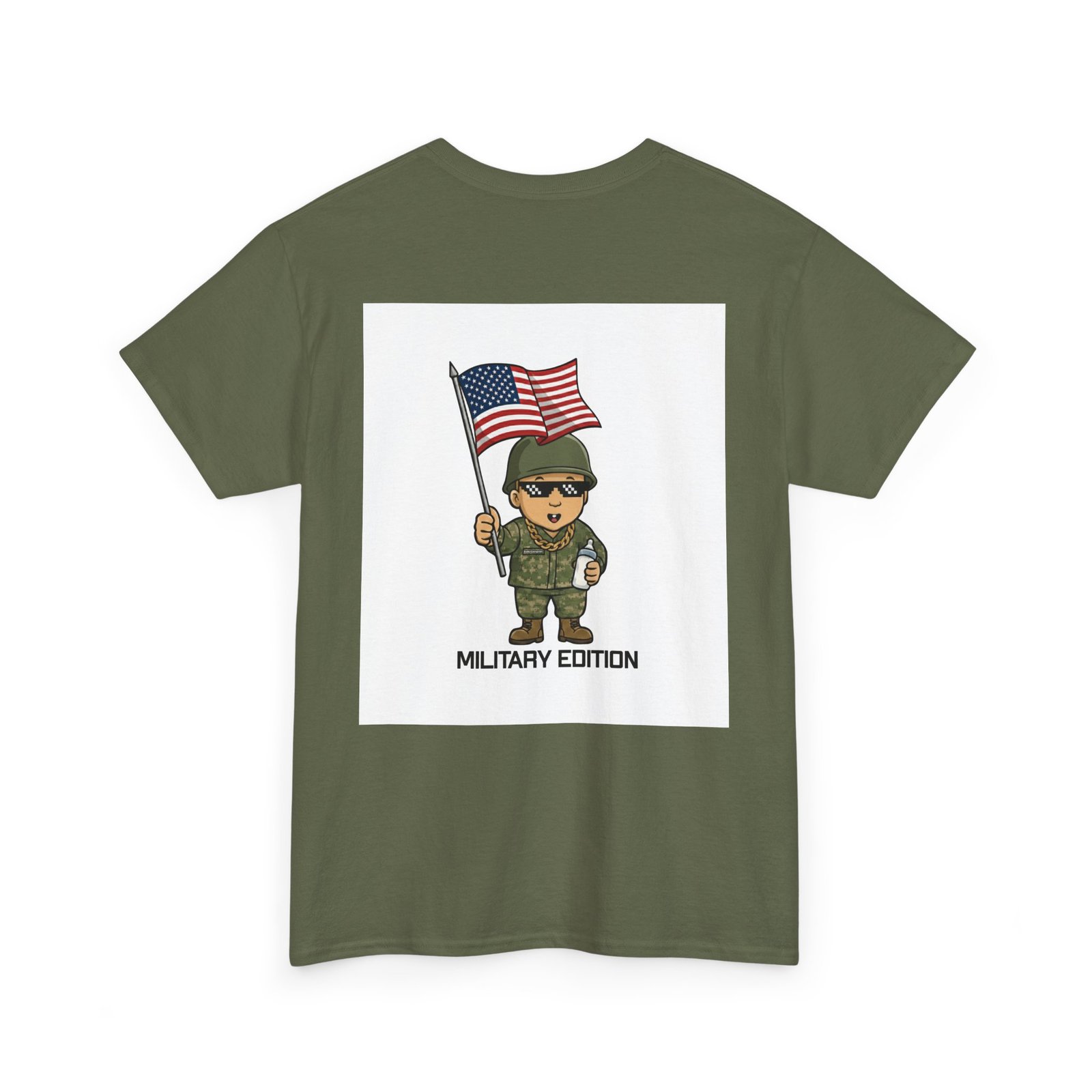 Baby Gangster Military Unisex Heavy Cotton Tee - Image 4