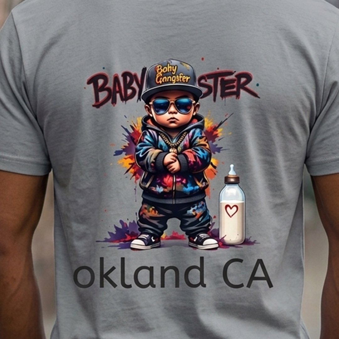 BABY GANGSTER™ Oakland CA Logo Tee — Retro Baby Gangster Vibes T-Shirt - Image 17
