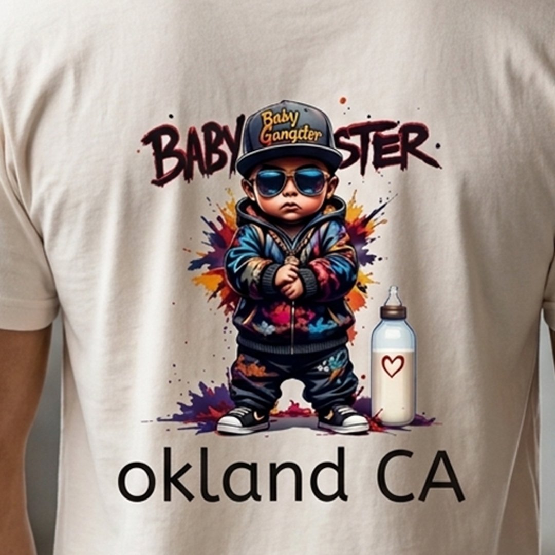 BABY GANGSTER™ Oakland CA Logo Tee — Retro Baby Gangster Vibes T-Shirt - Image 21