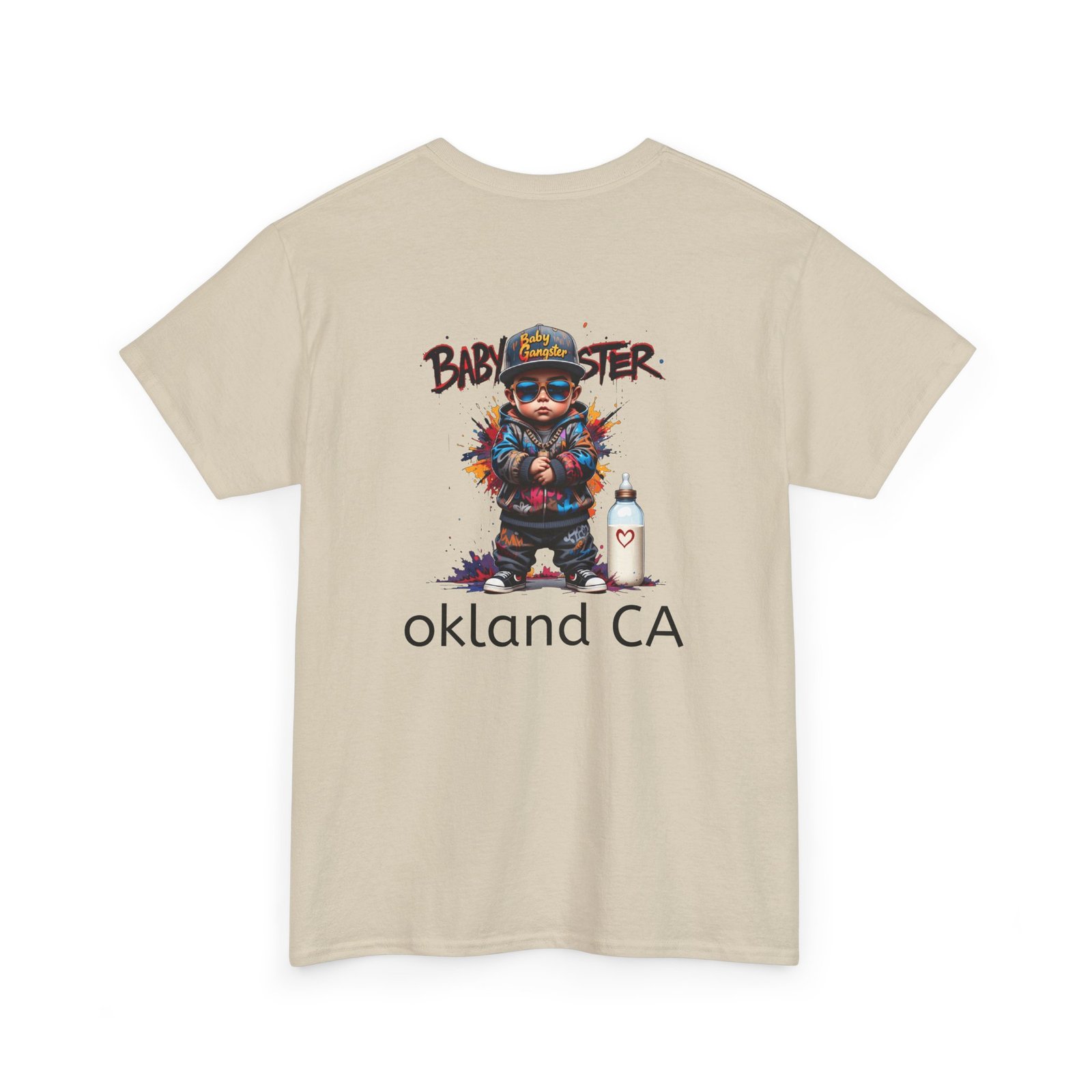 Baby Gangster Oakland CA Logo Tee — Retro Baby Gangster Vibes T-Shirt - Image 12