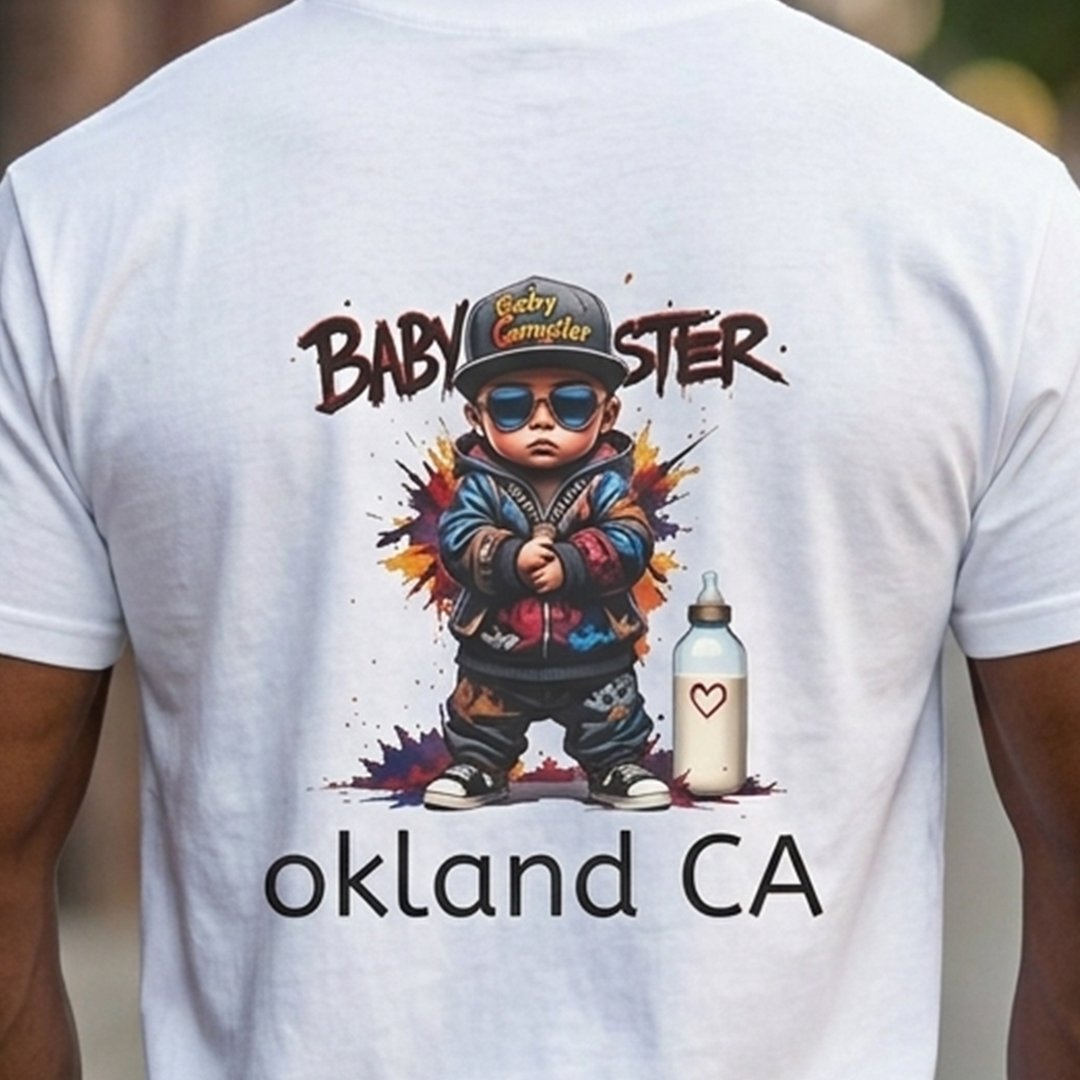 BABY GANGSTER™ Oakland CA Logo Tee — Retro Baby Gangster Vibes T-Shirt - Image 26