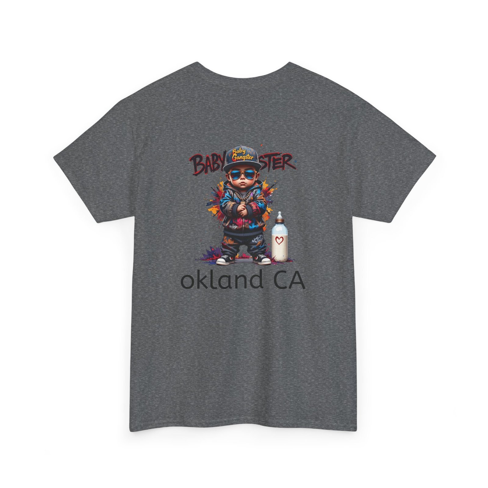 Baby Gangster Oakland CA Logo Tee — Retro Baby Gangster Vibes T-Shirt - Image 28