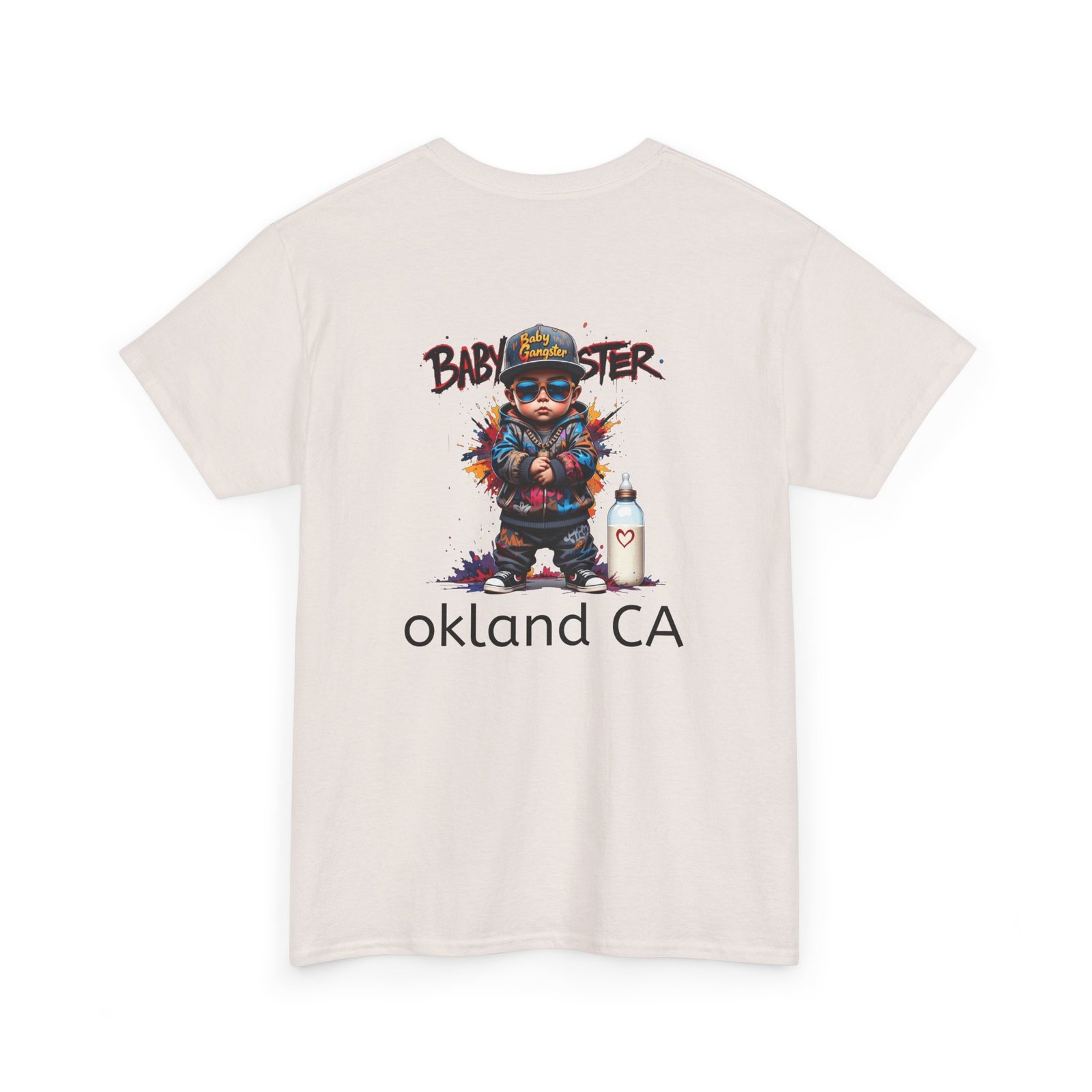 Baby Gangster Oakland CA Logo Tee — Retro Baby Gangster Vibes T-Shirt - Image 16