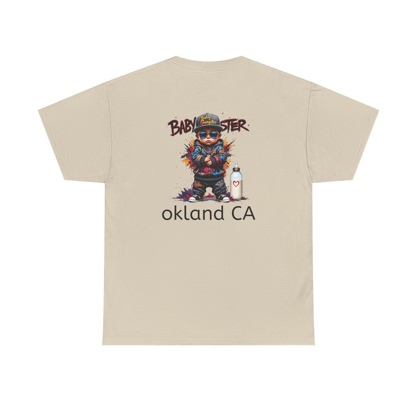 Baby Gangster Oakland CA Logo Tee — Retro Baby Gangster Vibes T-Shirt - Image 10