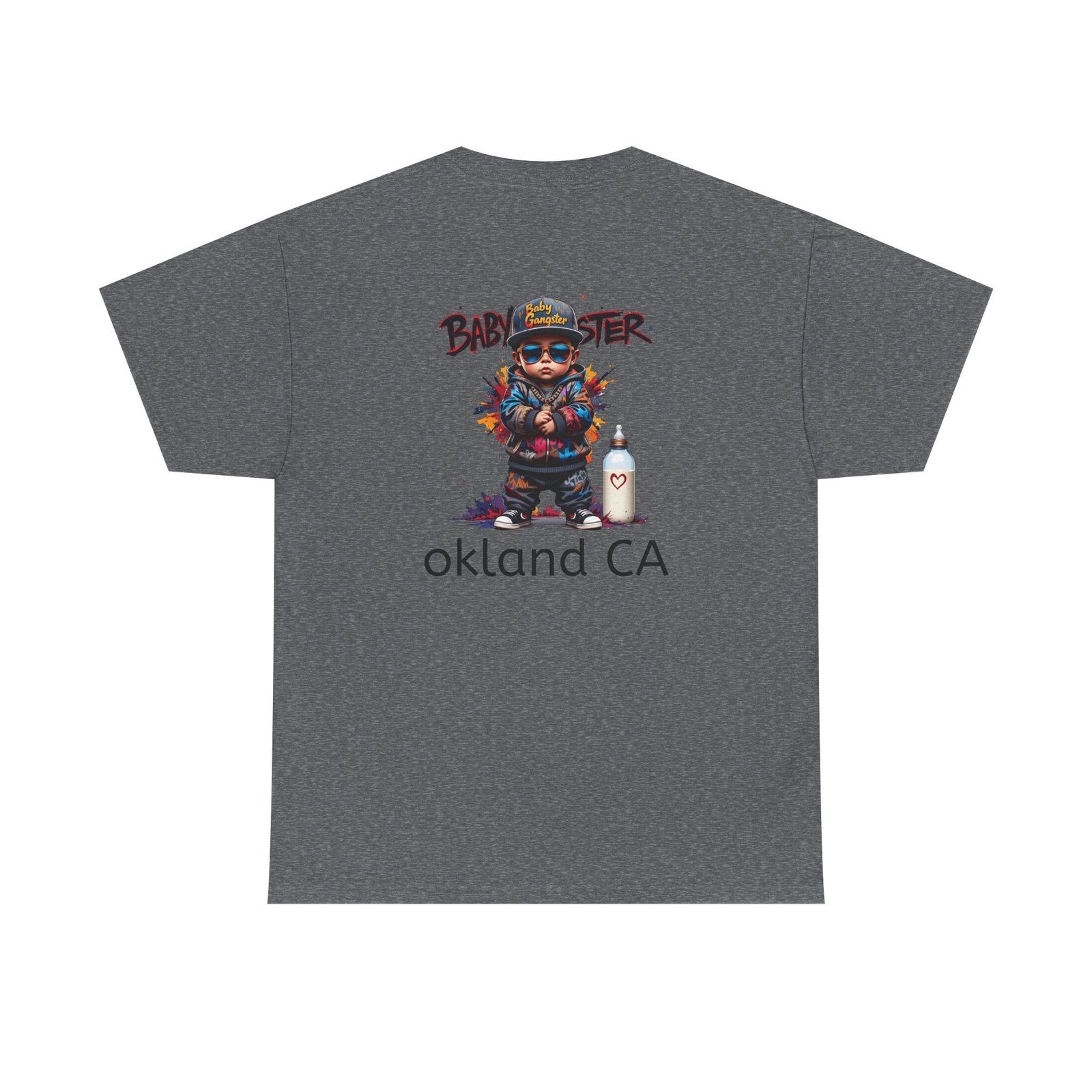 Baby Gangster Oakland CA Logo Tee — Retro Baby Gangster Vibes T-Shirt - Image 26