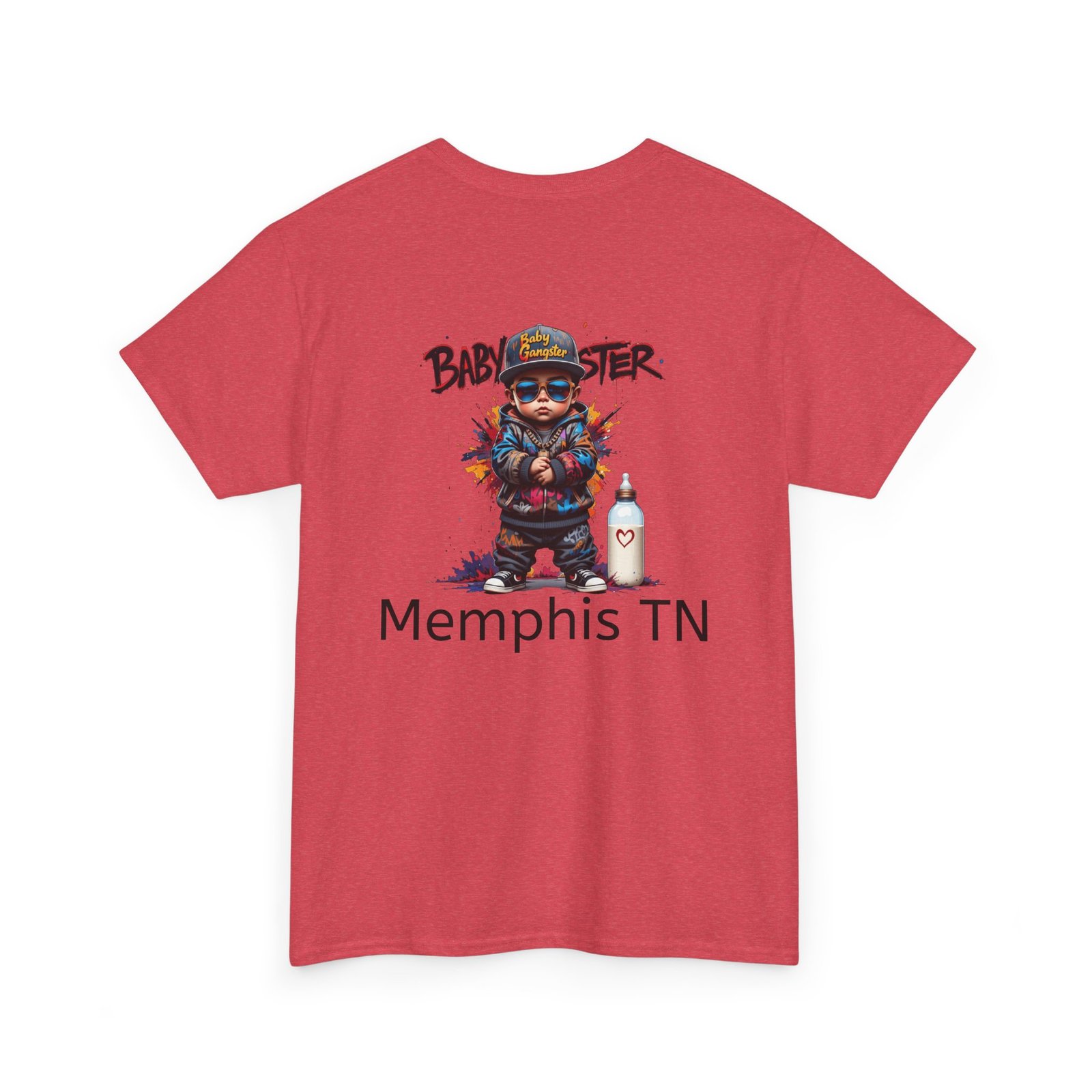 Baby Gangster Memphis TN Graphic Tee — Retro Hip-Hop Baby Gangster Design - Image 40
