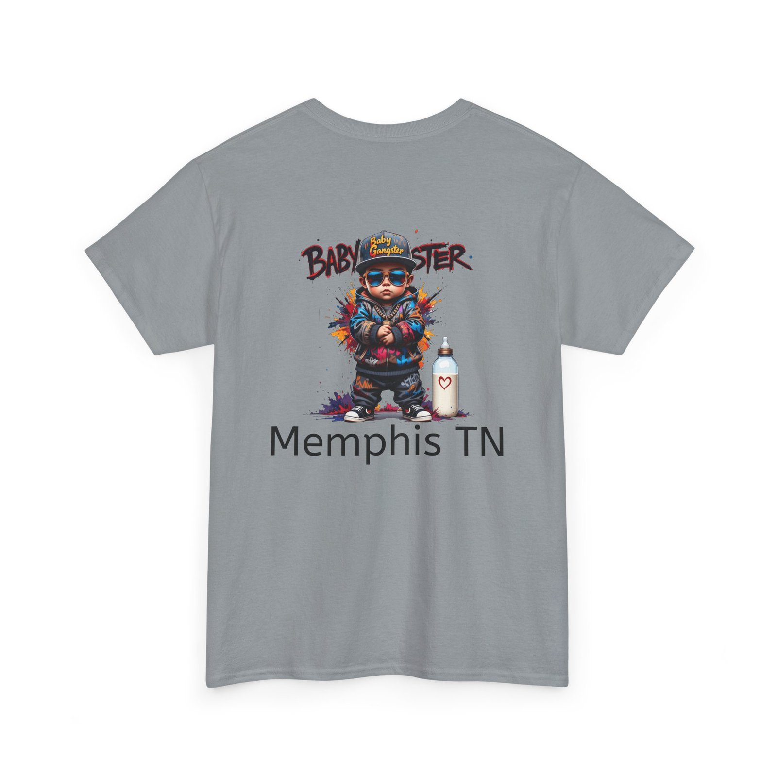 Baby Gangster Memphis TN Graphic Tee — Retro Hip-Hop Baby Gangster Design - Image 32