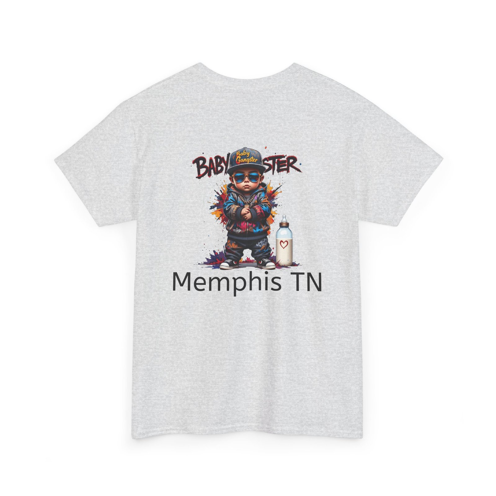 Baby Gangster Memphis TN Graphic Tee — Retro Hip-Hop Baby Gangster Design - Image 8