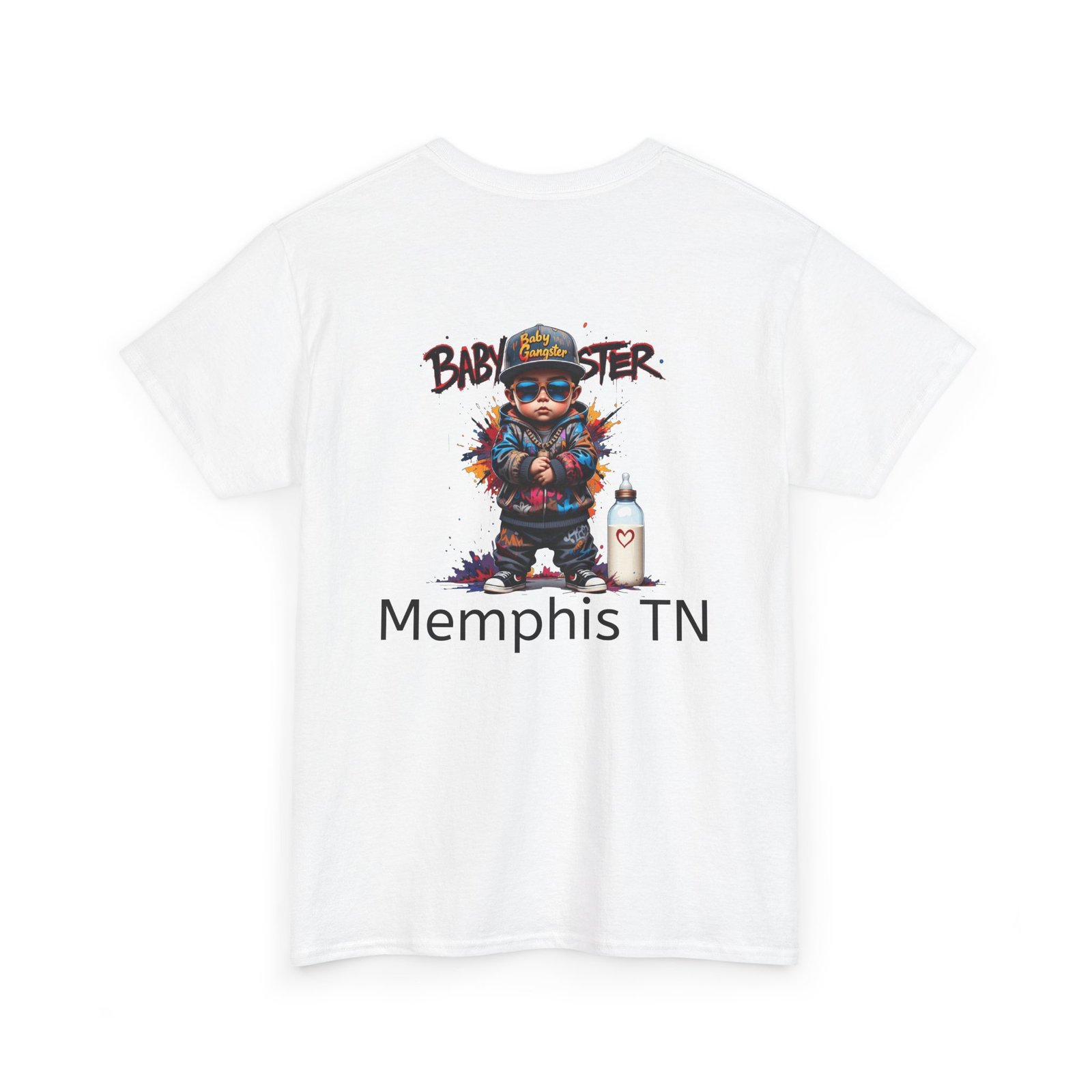 Baby Gangster Memphis TN Graphic Tee — Retro Hip-Hop Baby Gangster Design - Image 4