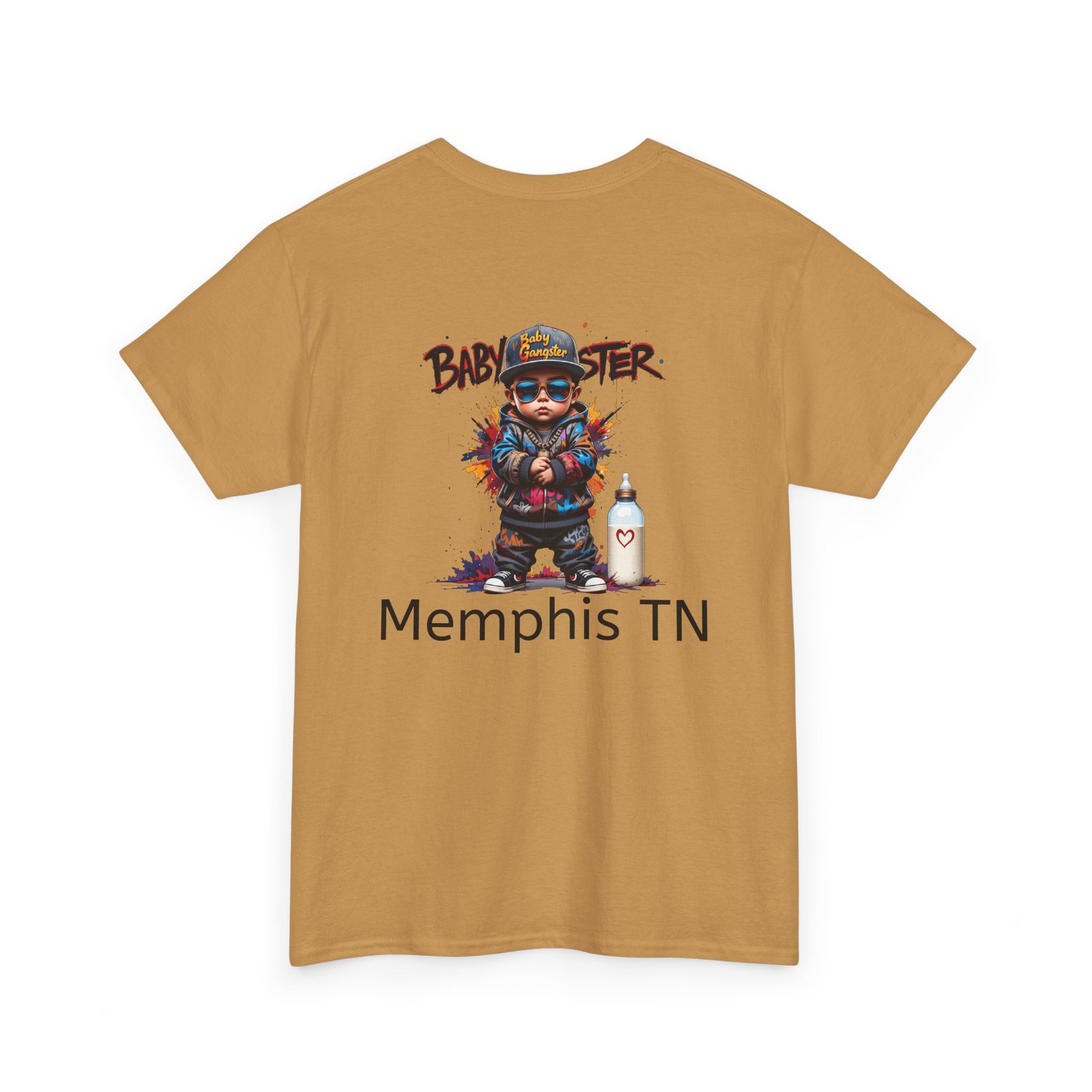 Baby Gangster Memphis TN Graphic Tee — Retro Hip-Hop Baby Gangster Design - Image 24