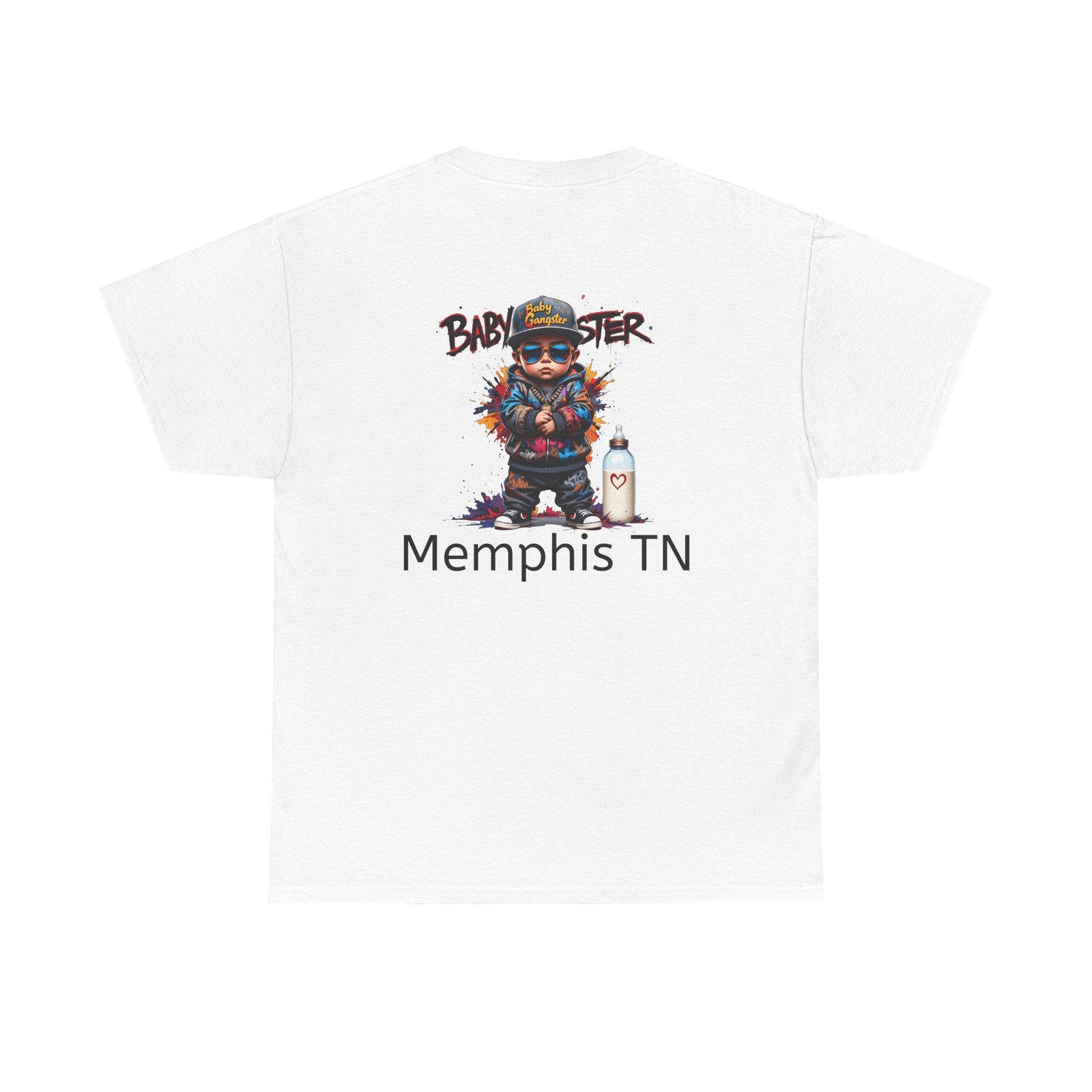 Baby Gangster Memphis TN Graphic Tee — Retro Hip-Hop Baby Gangster Design