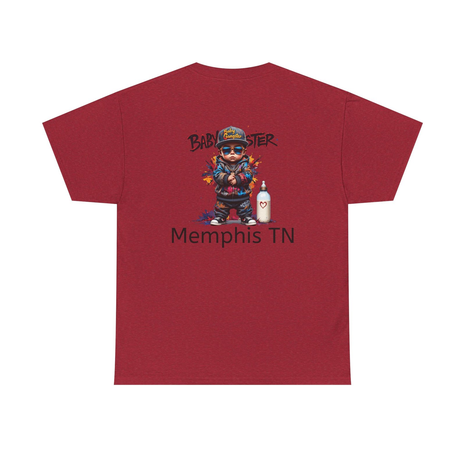 Baby Gangster Memphis TN Graphic Tee — Retro Hip-Hop Baby Gangster Design - Image 46