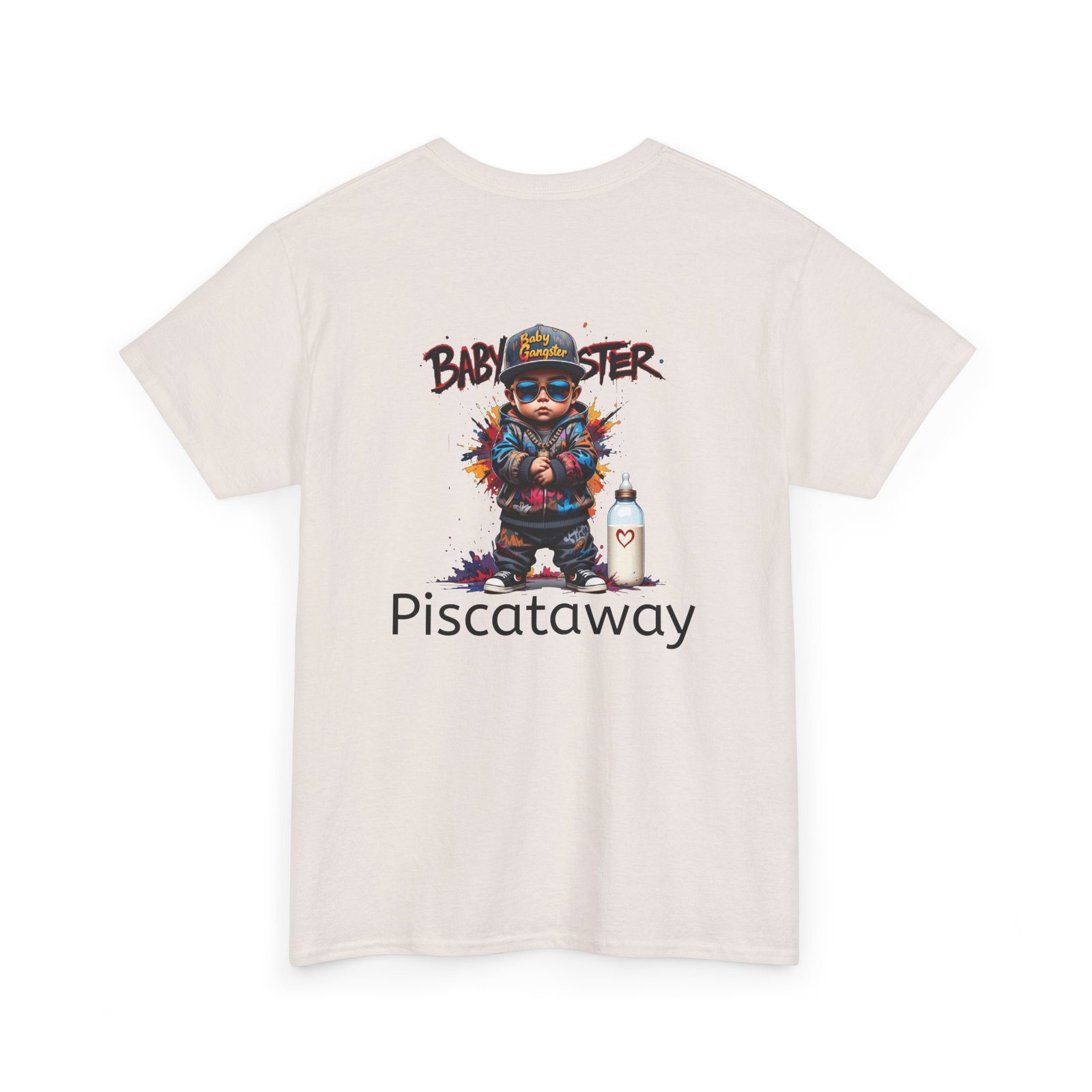 Baby Gangster 'Piscataway' Graphic Tee — Retro Streetwear Gangster Character T‑Shirt - Image 10
