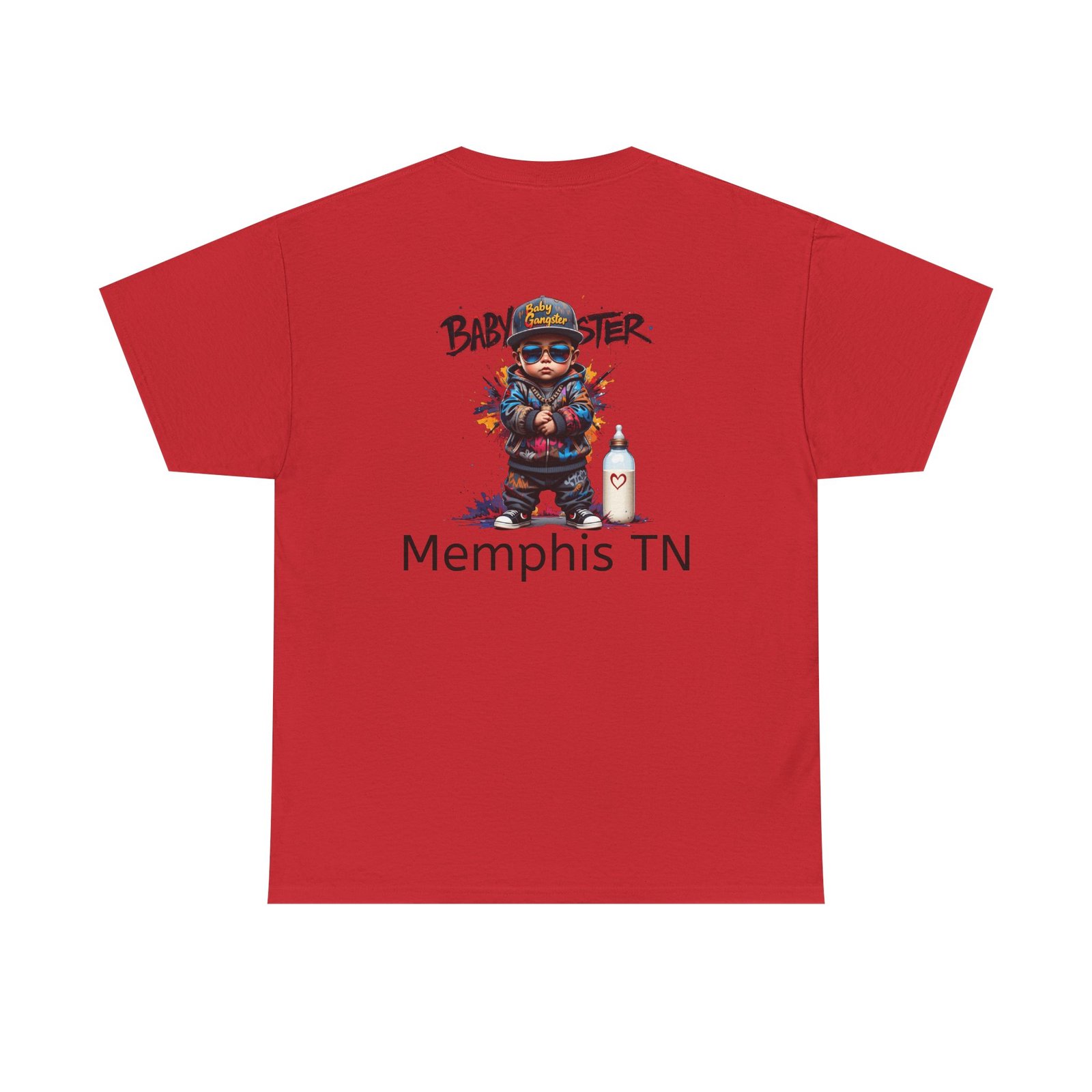 Baby Gangster Memphis TN Graphic Tee — Retro Hip-Hop Baby Gangster Design - Image 42