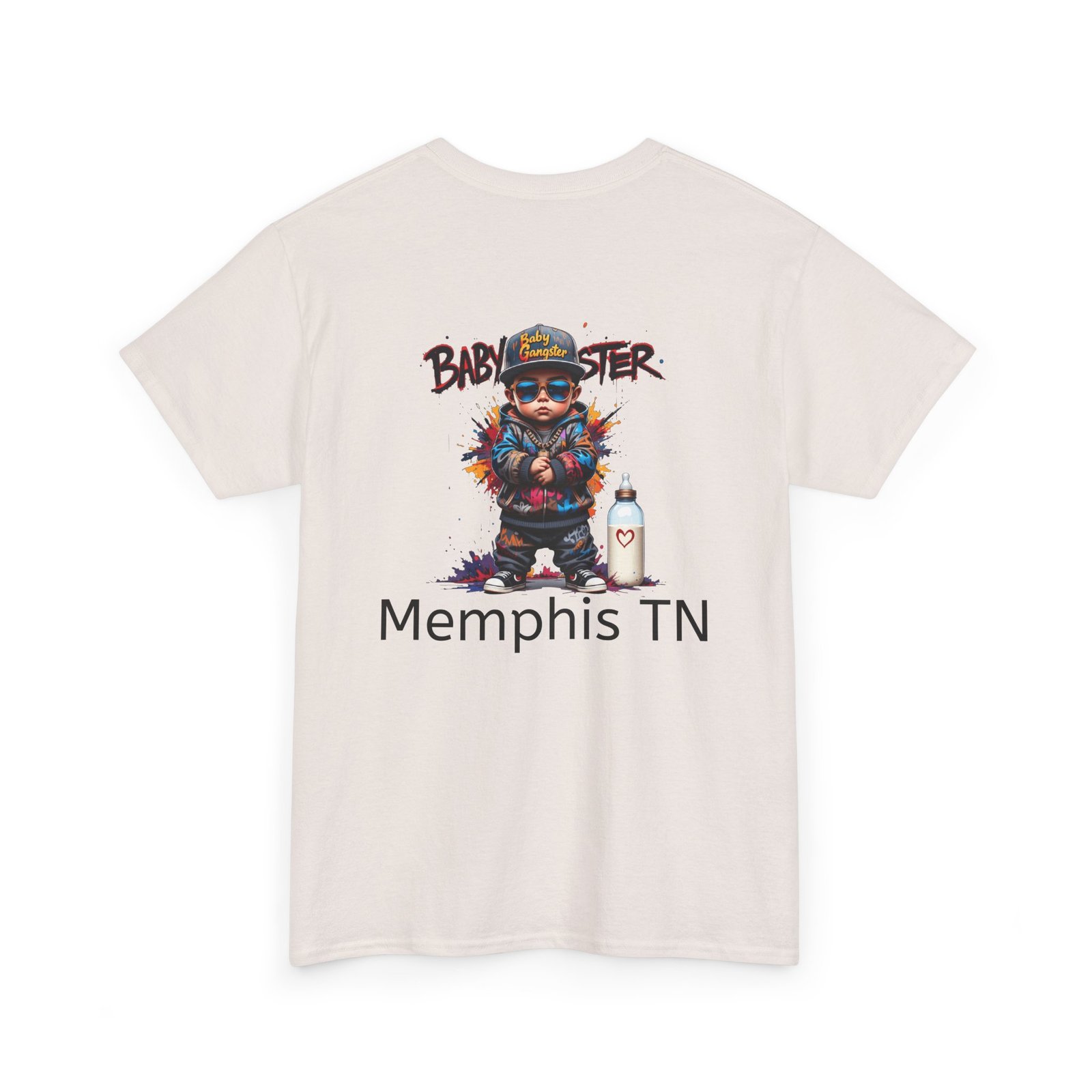 Baby Gangster Memphis TN Graphic Tee — Retro Hip-Hop Baby Gangster Design - Image 16