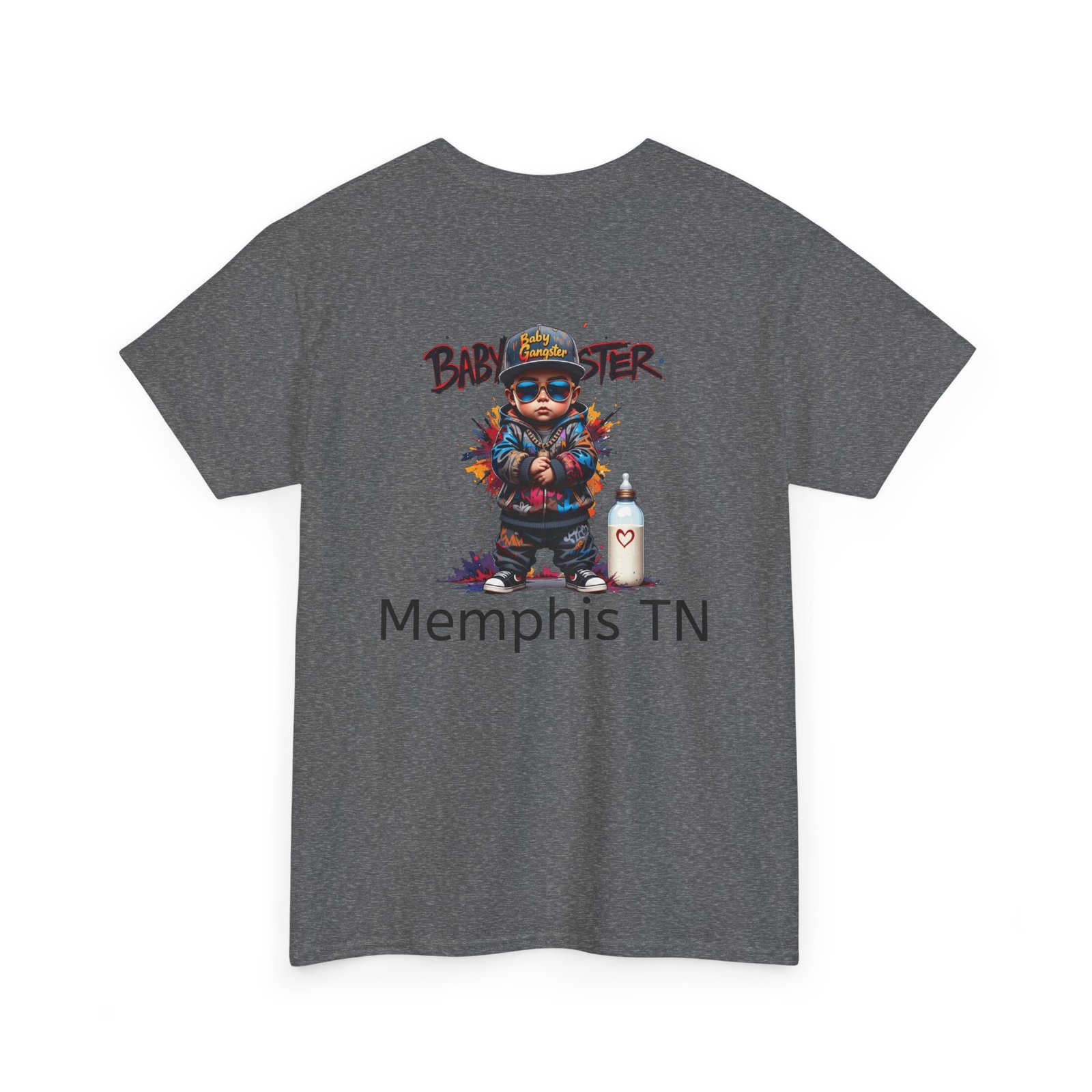 Baby Gangster Memphis TN Graphic Tee — Retro Hip-Hop Baby Gangster Design - Image 36