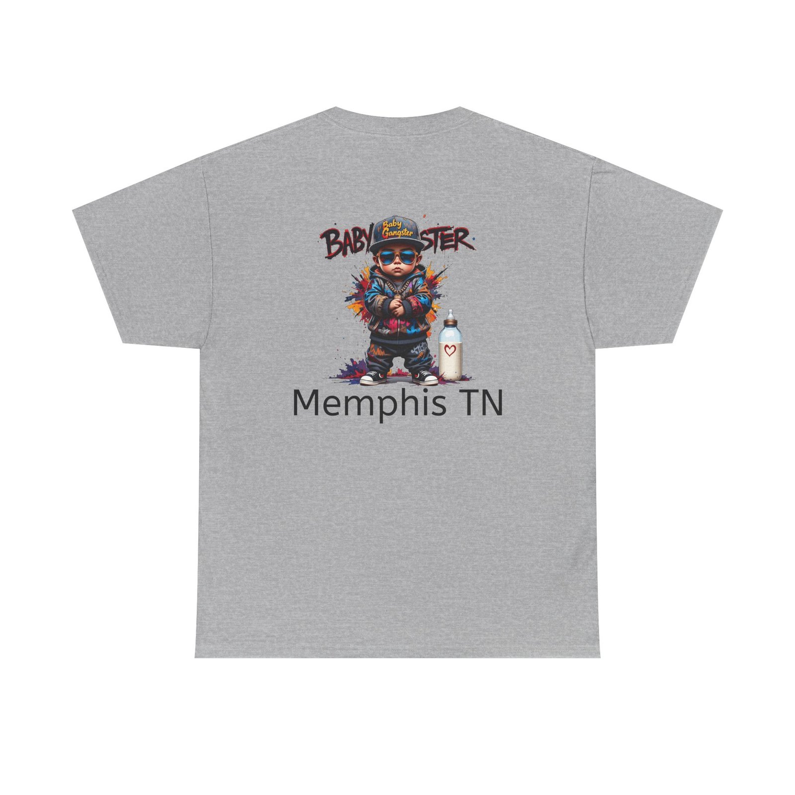Baby Gangster Memphis TN Graphic Tee — Retro Hip-Hop Baby Gangster Design - Image 18