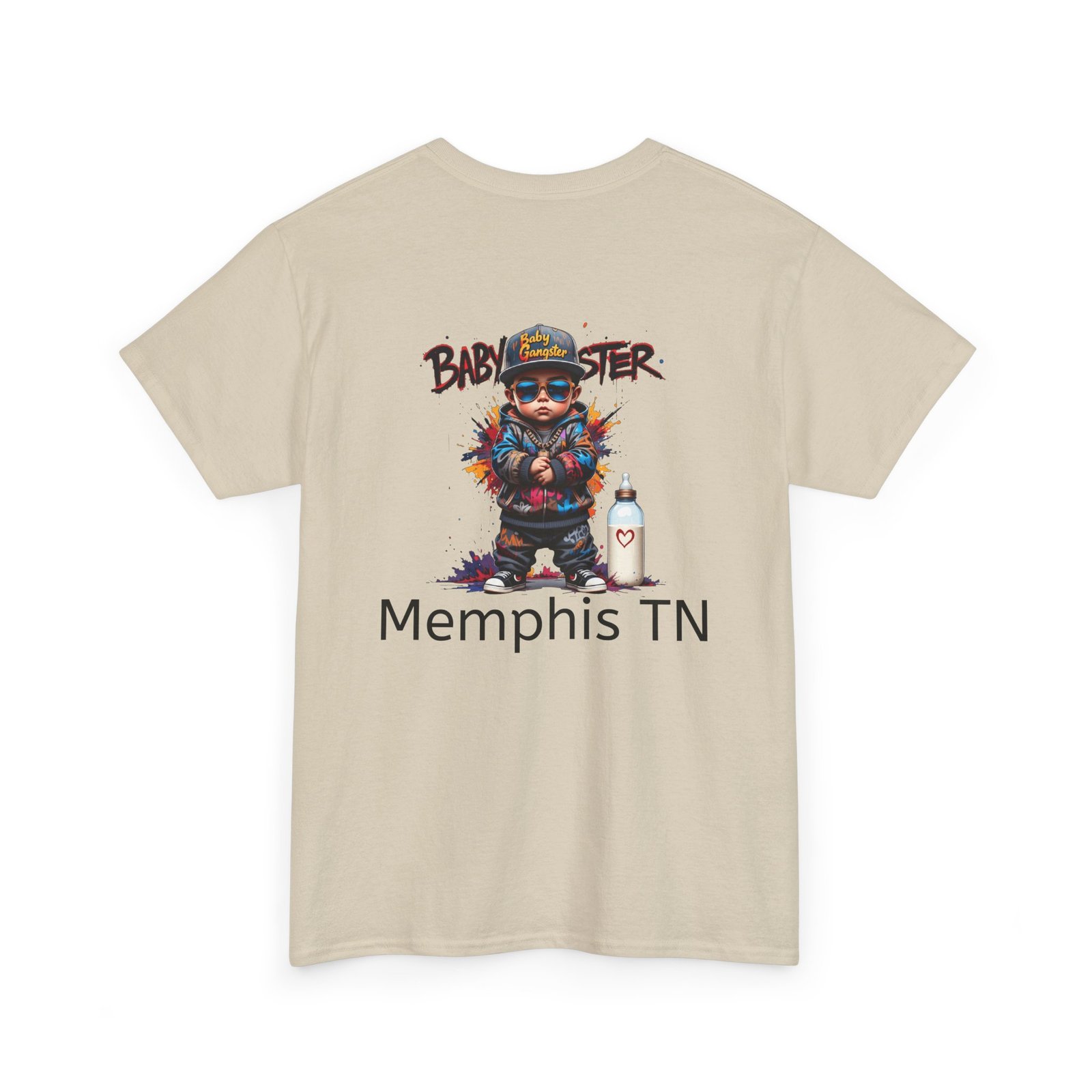 Baby Gangster Memphis TN Graphic Tee — Retro Hip-Hop Baby Gangster Design - Image 12