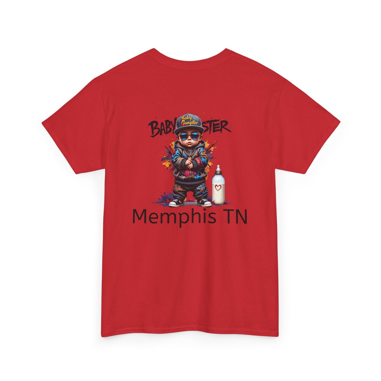 Baby Gangster Memphis TN Graphic Tee — Retro Hip-Hop Baby Gangster Design - Image 44