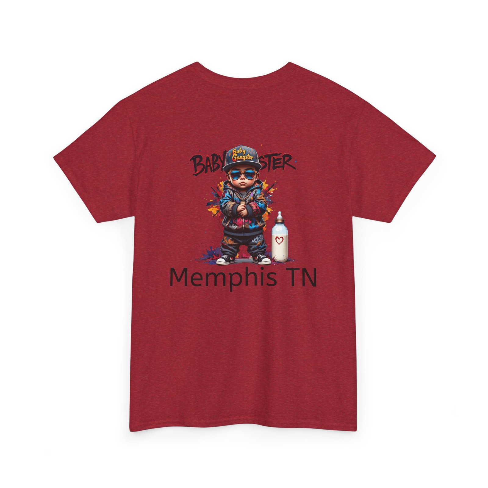 Baby Gangster Memphis TN Graphic Tee — Retro Hip-Hop Baby Gangster Design - Image 48