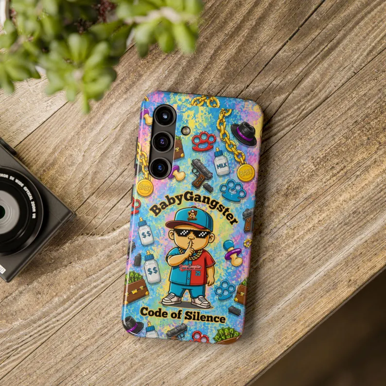 BABY GANGSTER™ Code of Silence Tough Andriod Cellphone Case | Cute Gangster Baby Design - Image 10