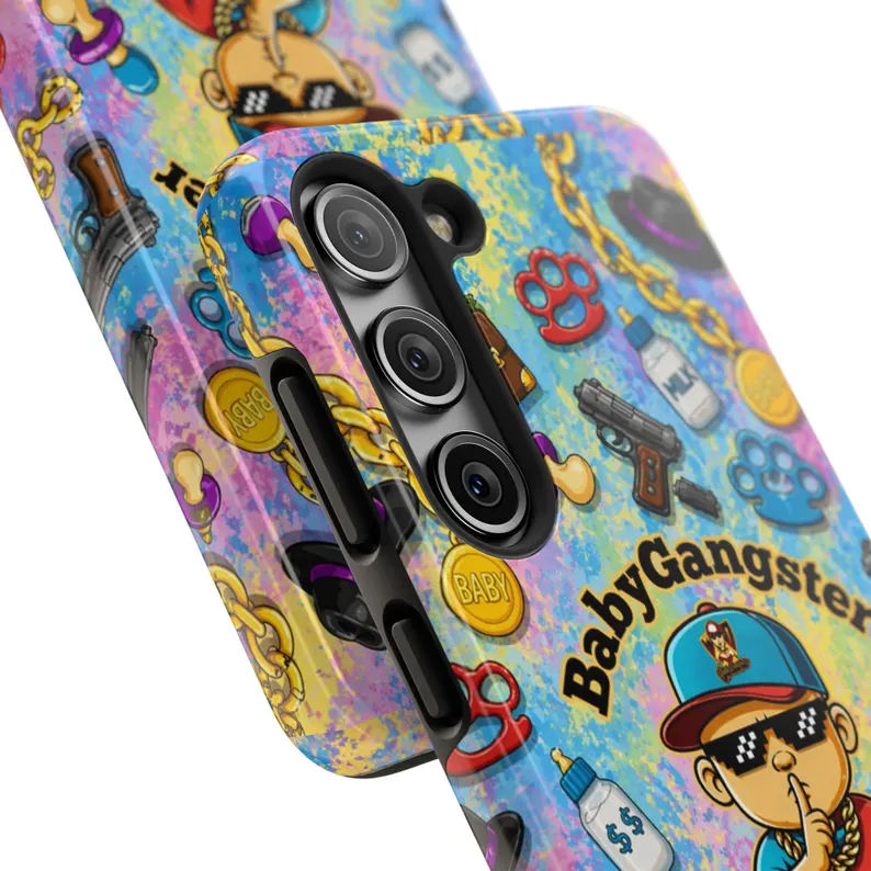 BABY GANGSTER™ Code of Silence Tough Andriod Cellphone Case | Cute Gangster Baby Design - Image 8