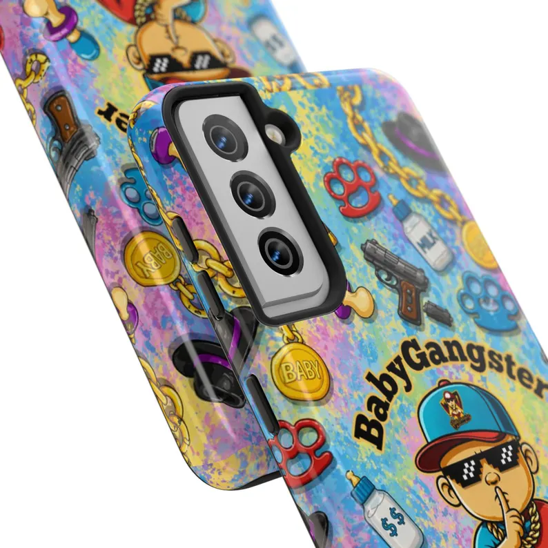 BABY GANGSTER™ Code of Silence Tough Andriod Cellphone Case | Cute Gangster Baby Design - Image 4