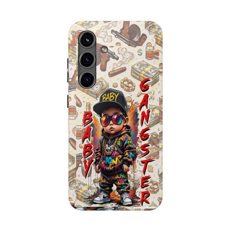 BABY GANGSTER™ Andriod Cellphone Case | Hip Hop Kid Design, Money & Street Art Pattern - Image 5