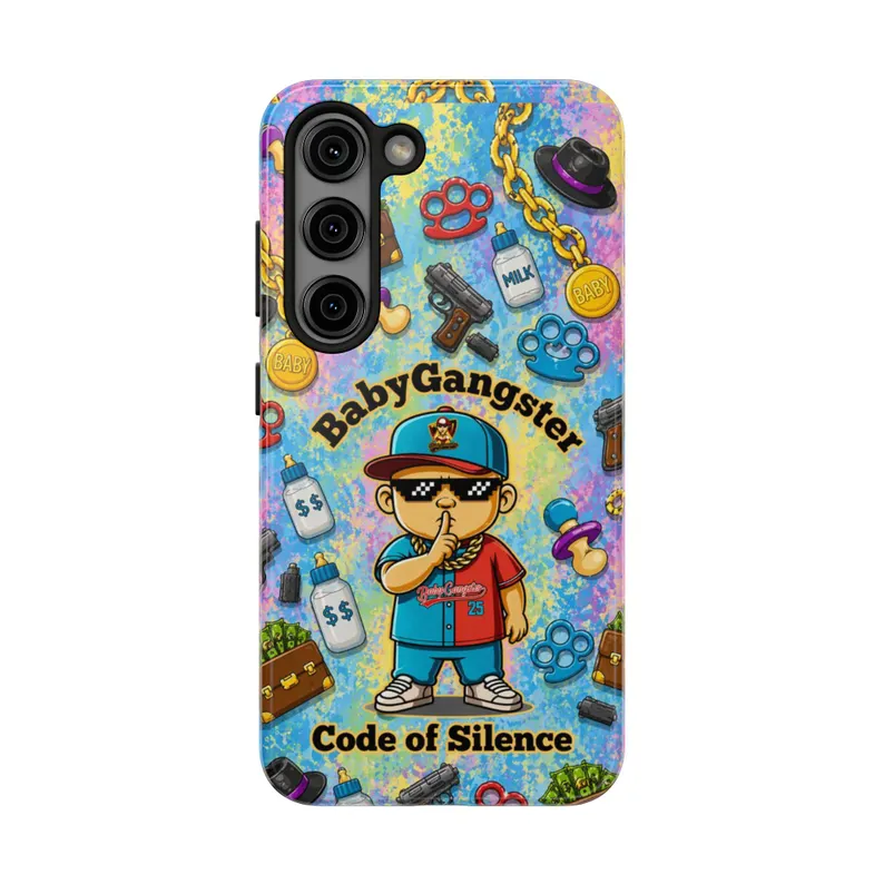 BABY GANGSTER™ Code of Silence Tough Andriod Cellphone Case | Cute Gangster Baby Design - Image 9