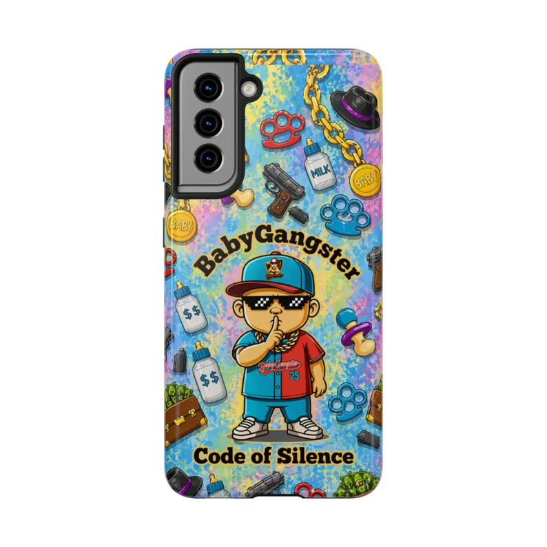 BABY GANGSTER™ Code of Silence Tough Andriod Cellphone Case | Cute Gangster Baby Design - Image 5