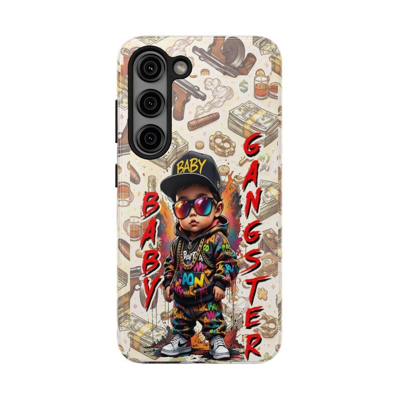 BABY GANGSTER™ Andriod Cellphone Case | Hip Hop Kid Design, Money & Street Art Pattern - Image 6
