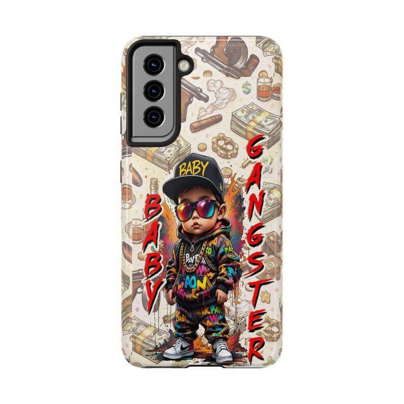 BABY GANGSTER™ Andriod Cellphone Case | Hip Hop Kid Design, Money & Street Art Pattern - Image 4