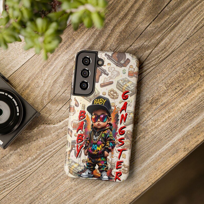 BABY GANGSTER™ Andriod Cellphone Case | Hip Hop Kid Design, Money & Street Art Pattern - Image 2