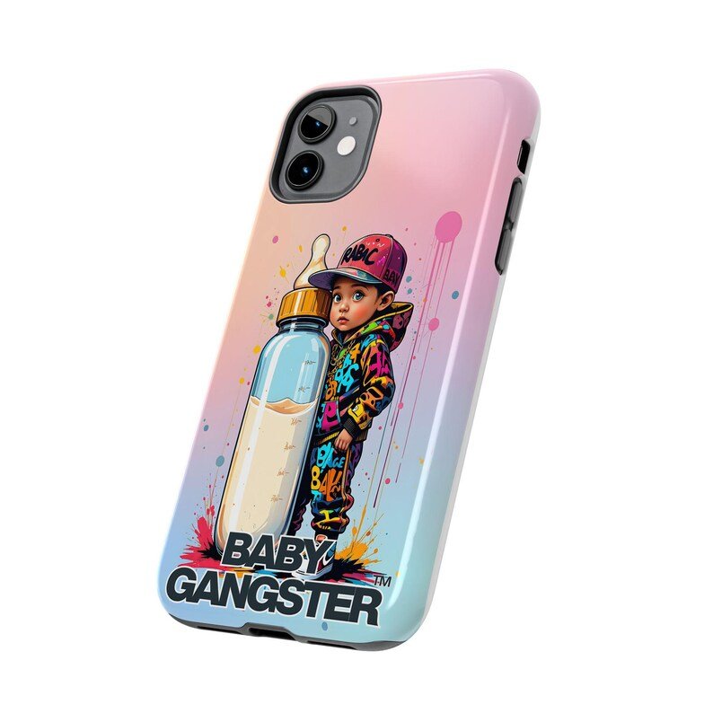 BABY GANGSTER™ artwork Iphone CellPhone Case | Cute Urban Baby Bottle design - Image 19