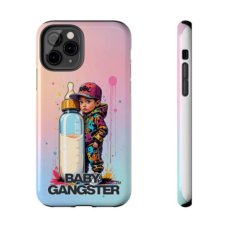 BABY GANGSTER™ artwork Iphone CellPhone Case | Cute Urban Baby Bottle design - Image 15