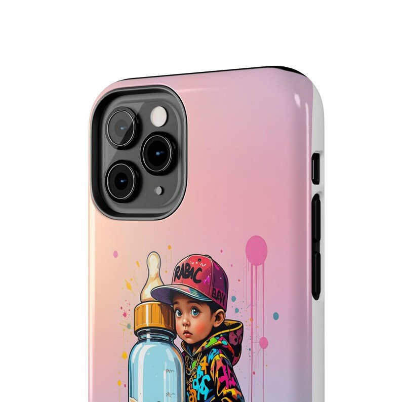 BABY GANGSTER™ artwork Iphone CellPhone Case | Cute Urban Baby Bottle design - Image 12