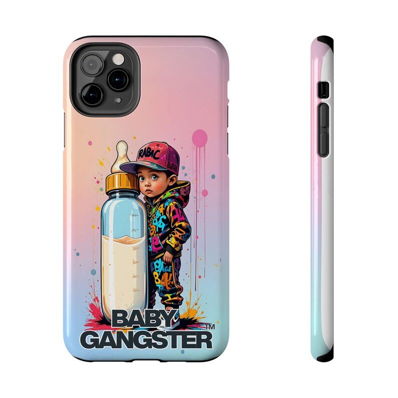 BABY GANGSTER™ artwork Iphone CellPhone Case | Cute Urban Baby Bottle design - Image 9