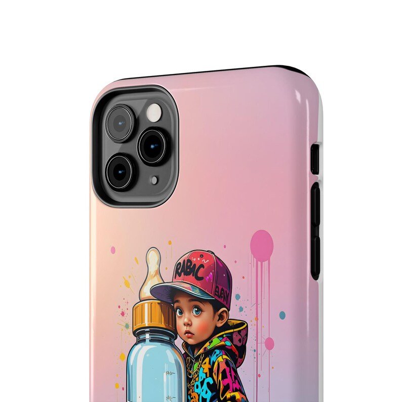 BABY GANGSTER™ artwork Iphone CellPhone Case | Cute Urban Baby Bottle design - Image 6