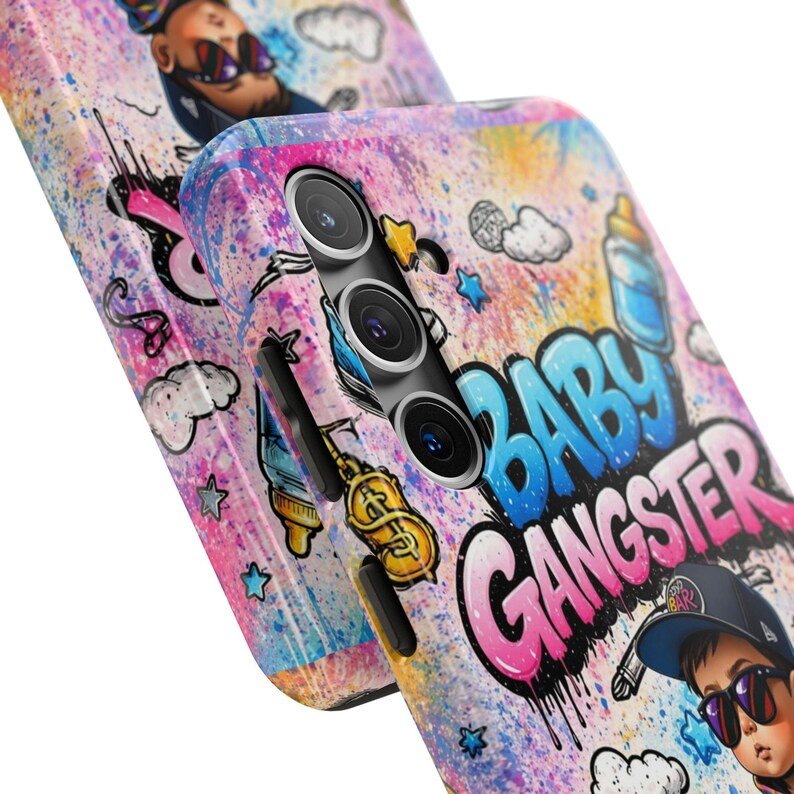 Baby Gangster Andriod Cellphone Case | Cute Graffiti Infant Hip Hop Design - Image 4